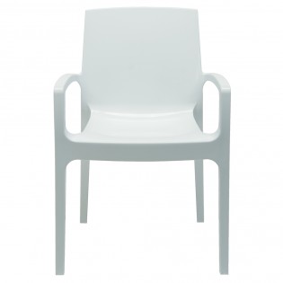 Fauteuil CREAM empilable / Blanc