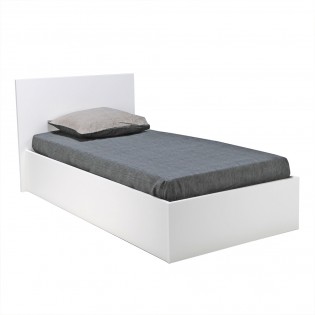 Bettkasten MADRID/ Bett 90x190 mit Lattenrost - Weiß