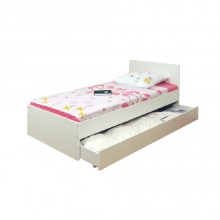 Bett 90x190 OSLO+ 1 Schublade / Weiß
