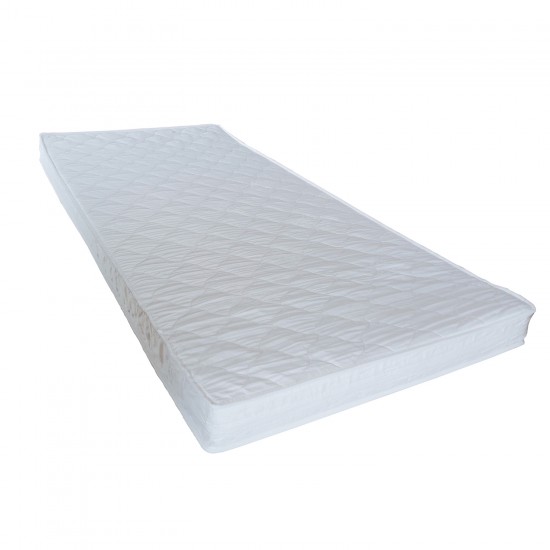 Lit Cabane MIKA 90x190 + Sommier + Matelas IRIS / Blanc