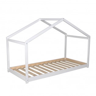 Lit cabane KOALA 90x190 + 1 sommier / Blanc