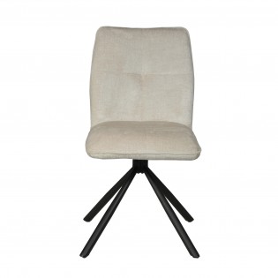 Lot de 4 chaises pivotantes CORTINA/ Beige