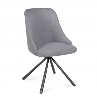 Chaise pivotante HORIZON / Gris clair